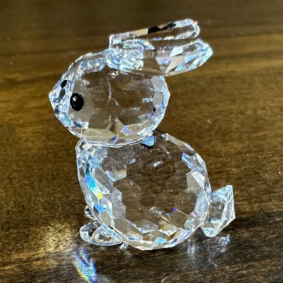 RETIRED Swarovski Crystal Figurine w/Box - Mini Sitting Rabbit - 7678 040 000 - Picture 2 of 7